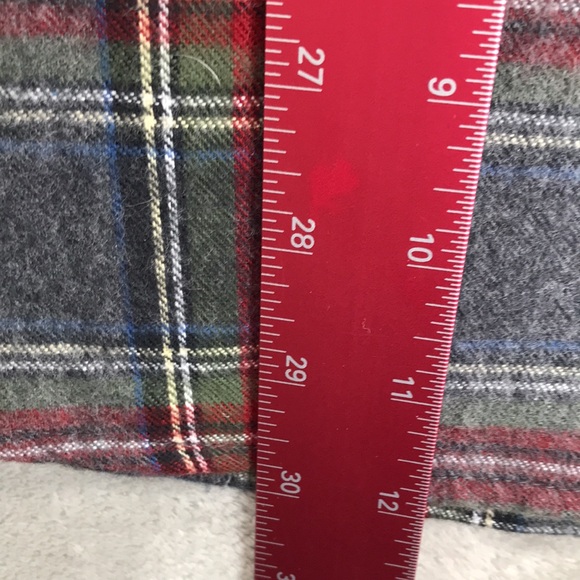 L.L. Bean Red & Gray Plaid Flannel Size M - Picture 7 of 7